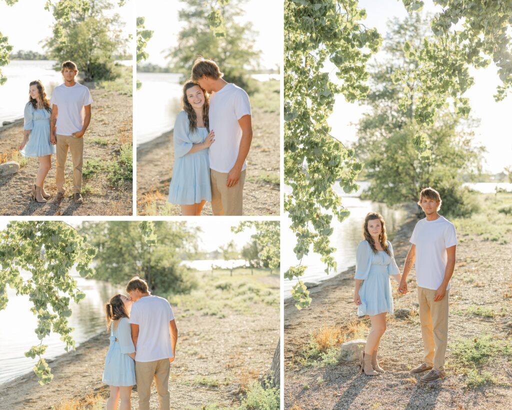 Kayla+Steven Mady | Summer Engagement Session in Clear Lake, South Dakota with Moments by Danielle Nicole Photography
