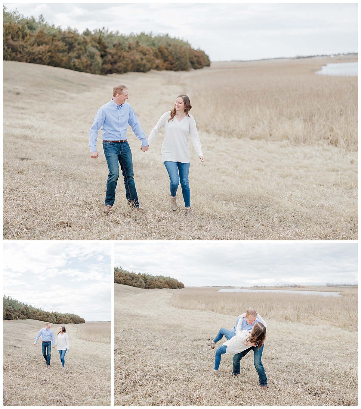 clear lake spring engagement session