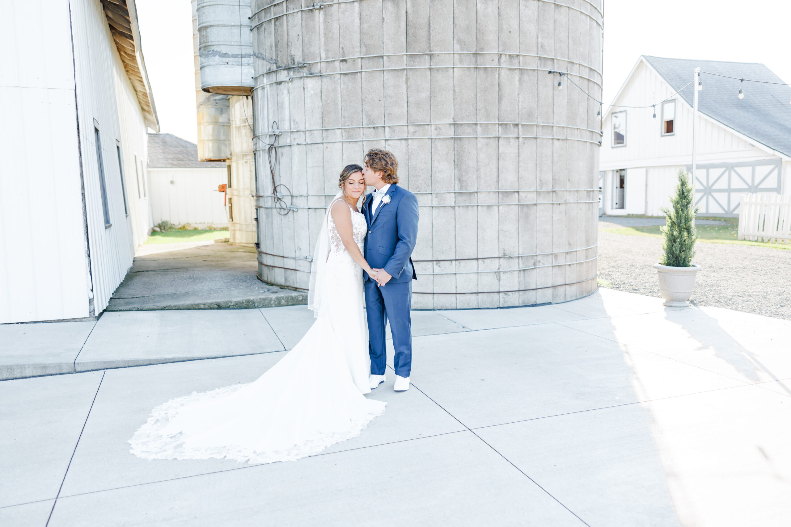 bride and groom at abellas weddings and events wedding