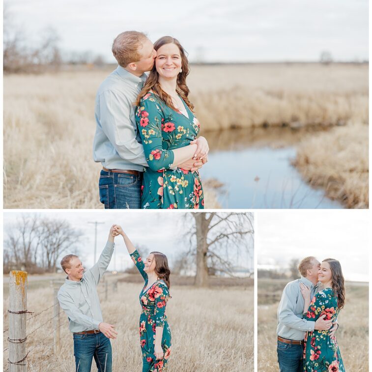 clear lake spring engagement session