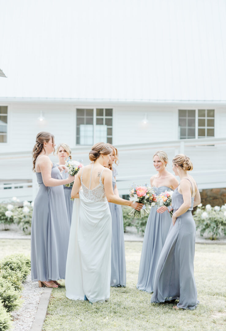 ivory north wedding bridal party photos