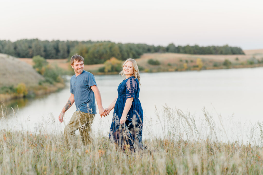 lake ketchum clear lake sd engagement session in september