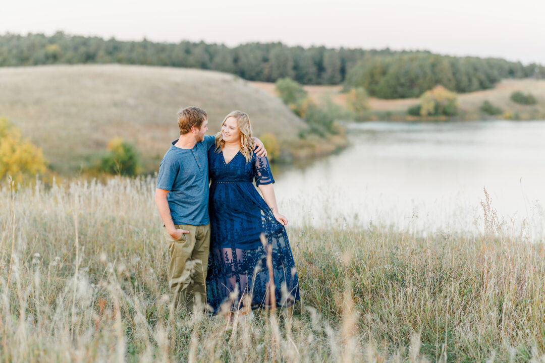 lake ketchum clear lake sd engagement session in september