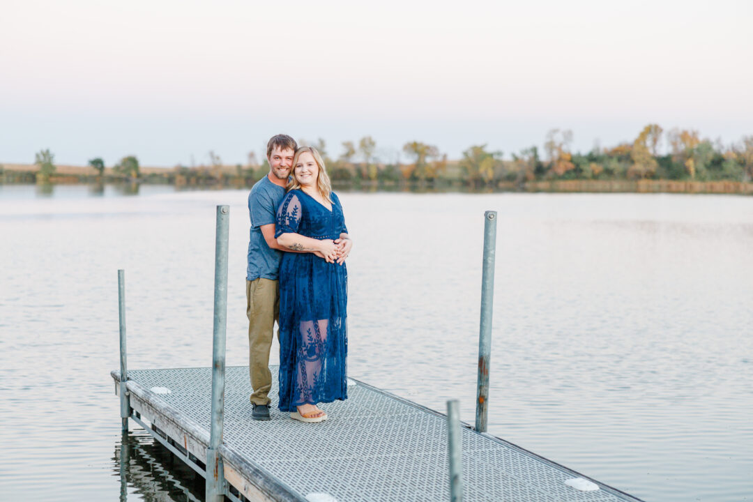 lake ketchum clear lake sd engagement session in september