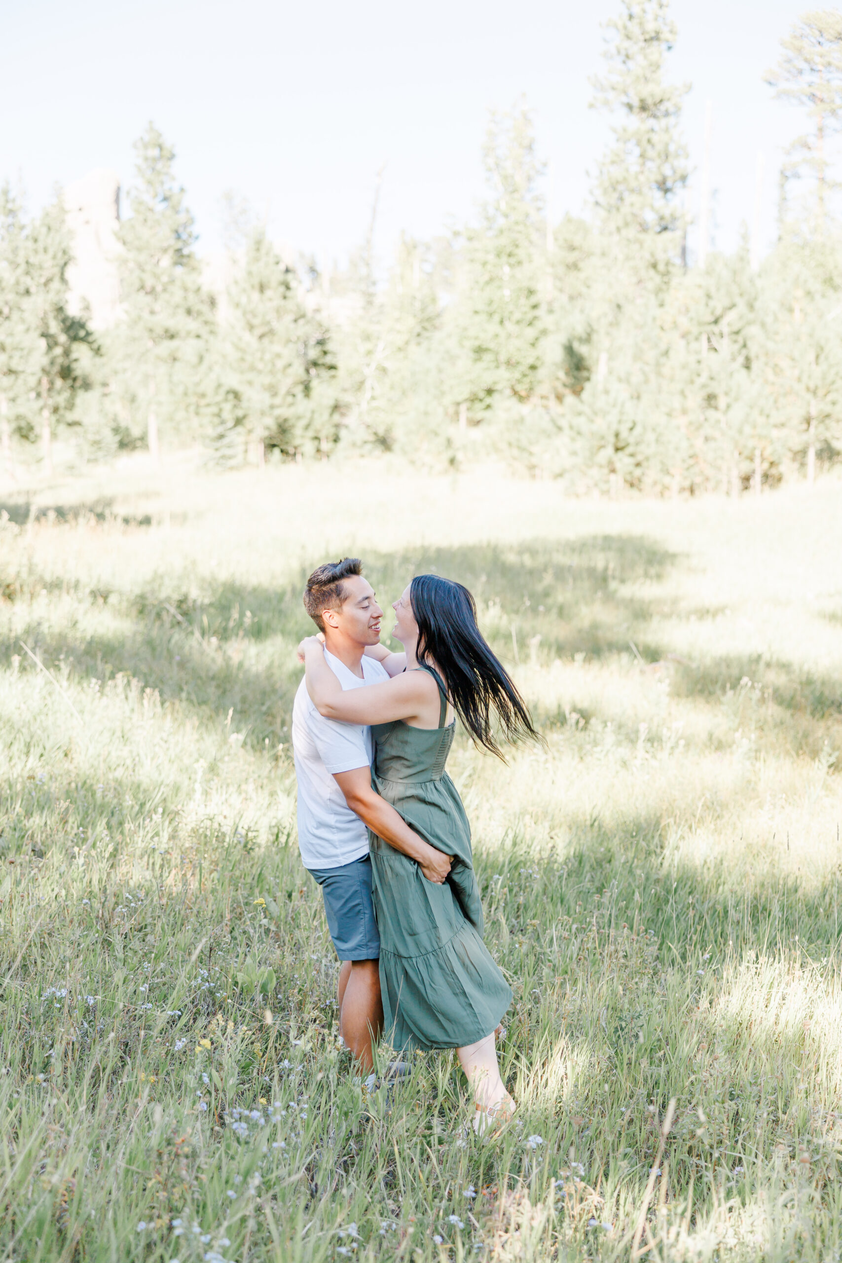 Sylvan Lake Engagement Session in Custer, SD