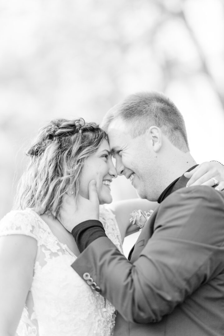 bridal portraits of couple at buffalo ridge resort in gary sd