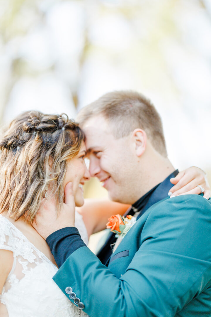 bridal portraits of couple at buffalo ridge resort in gary sd