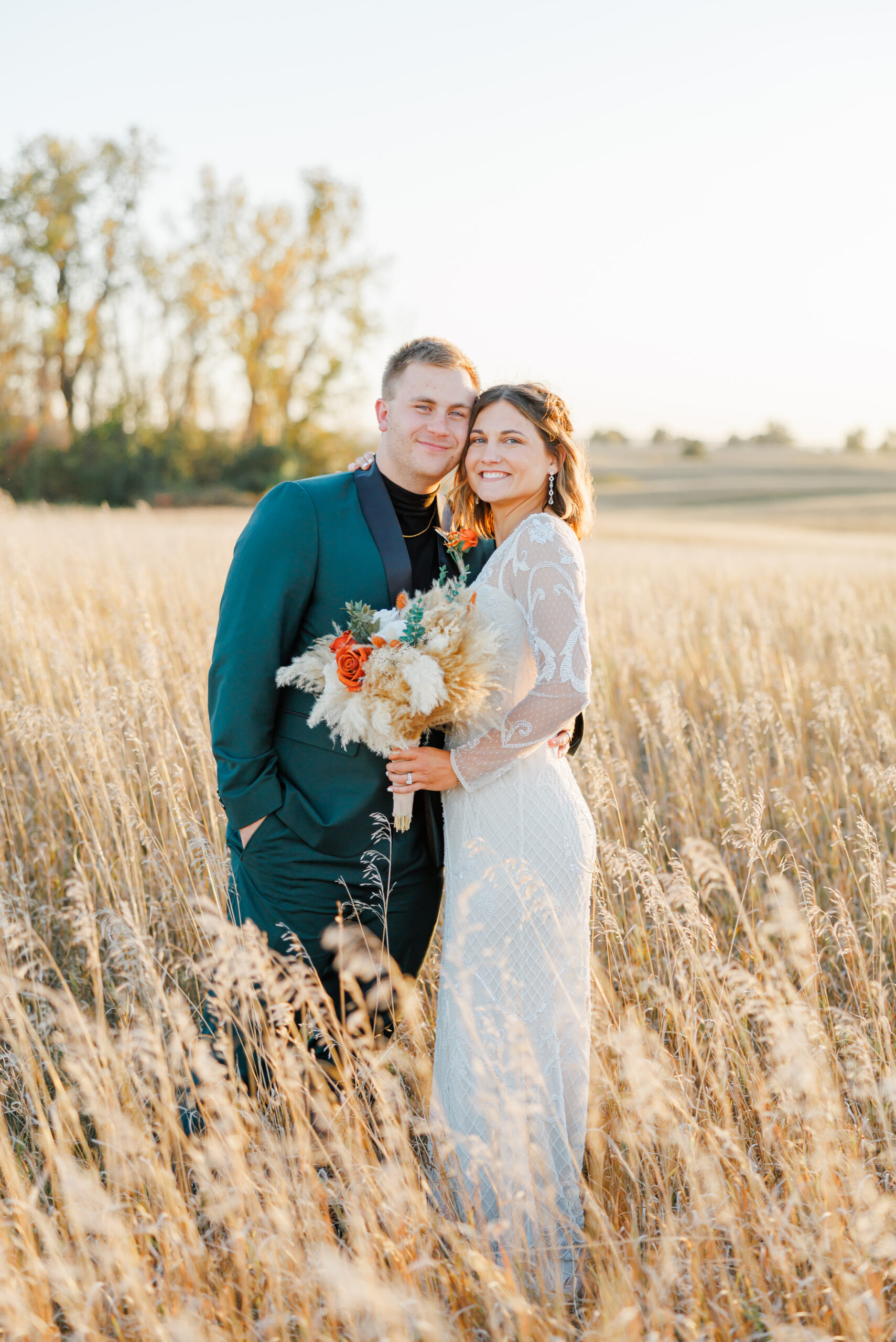 wedding sunset photos in gary south dakota