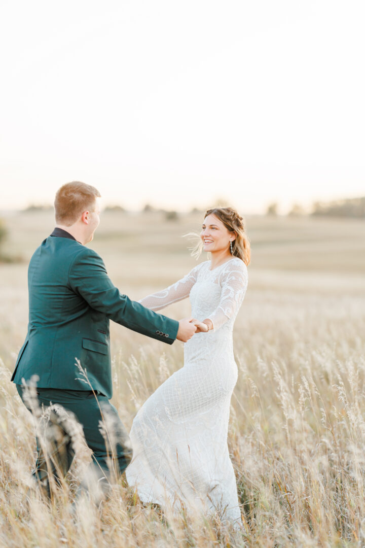 wedding sunset photos in gary south dakota