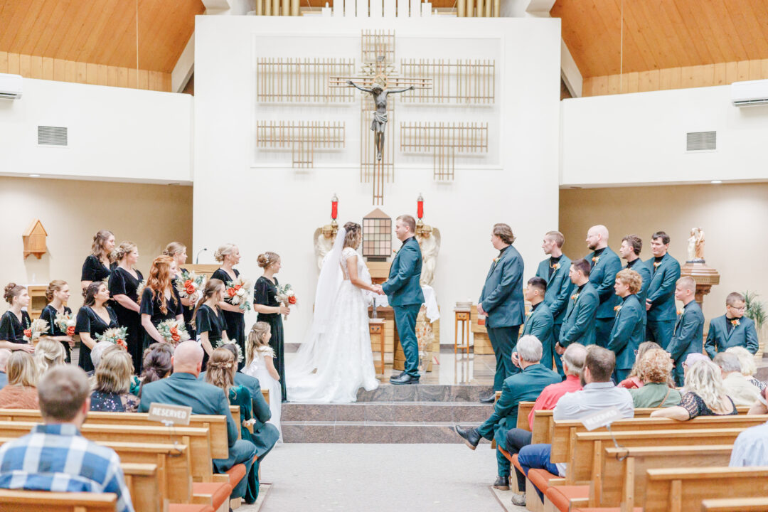 canby mn wedding at st peter catholic church