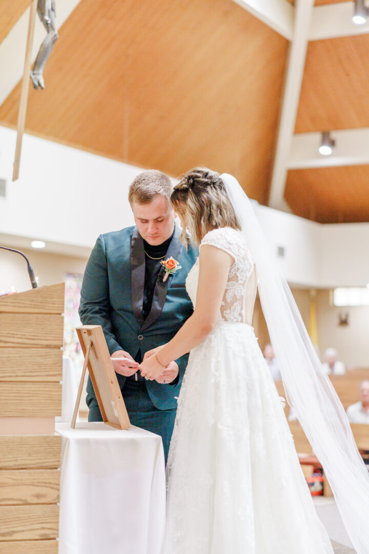 canby mn wedding at st peter catholic church