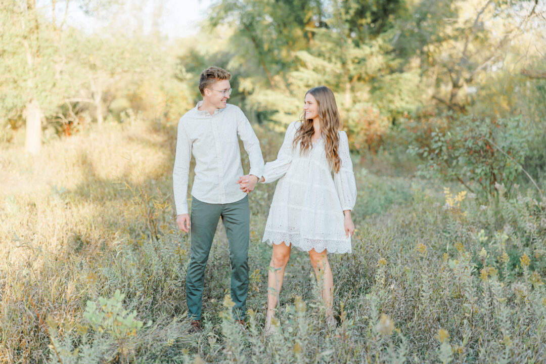 Dakota Nature Park Engagement session in Brookings, South Dakota with Sam and Jasmine