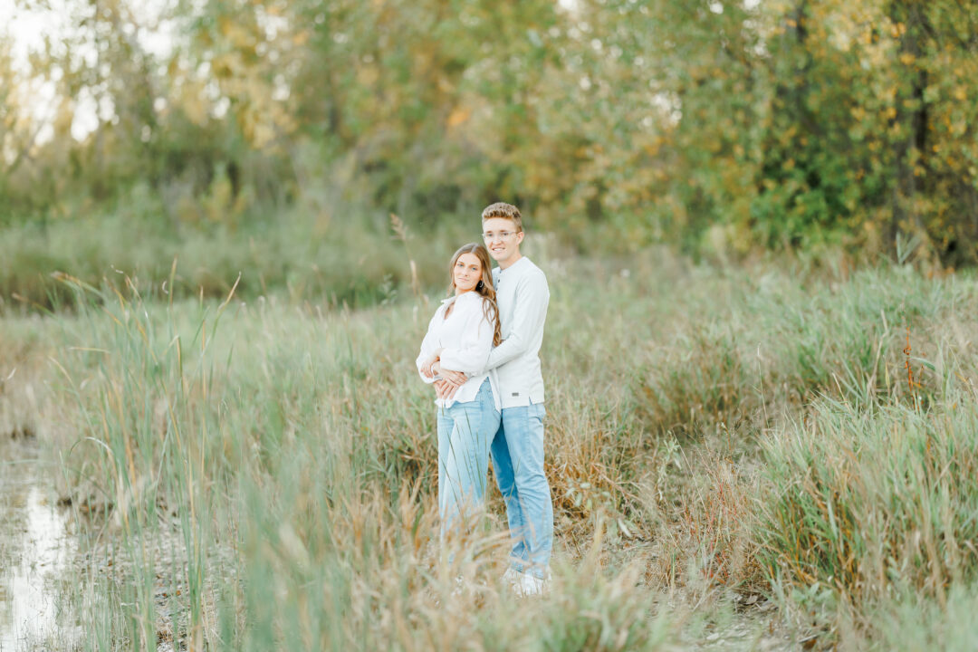 Dakota Nature Park Engagement session in Brookings, South Dakota with Sam and Jasmine