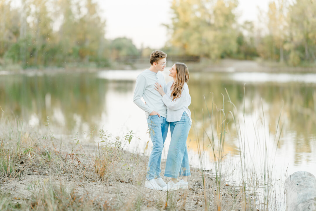 Dakota Nature Park Engagement session in Brookings, South Dakota with Sam and Jasmine