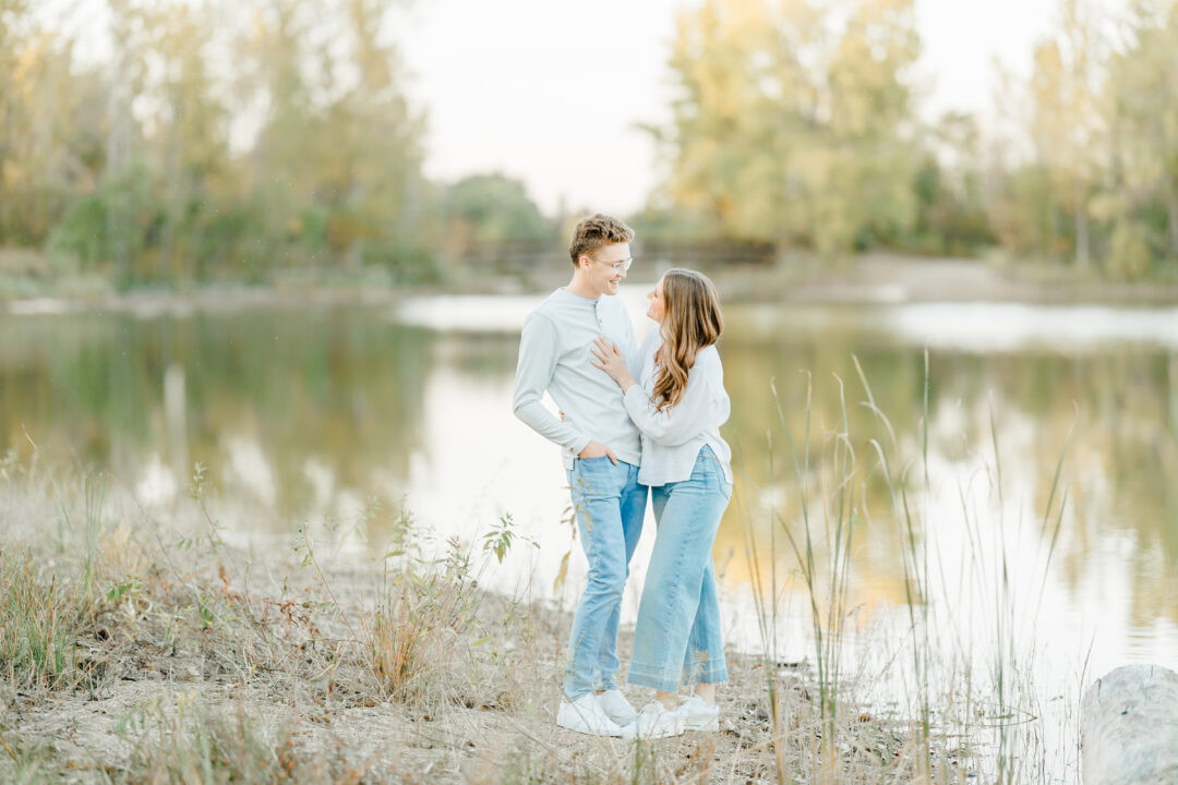 Dakota Nature Park Engagement session in Brookings, South Dakota with Sam and Jasmine