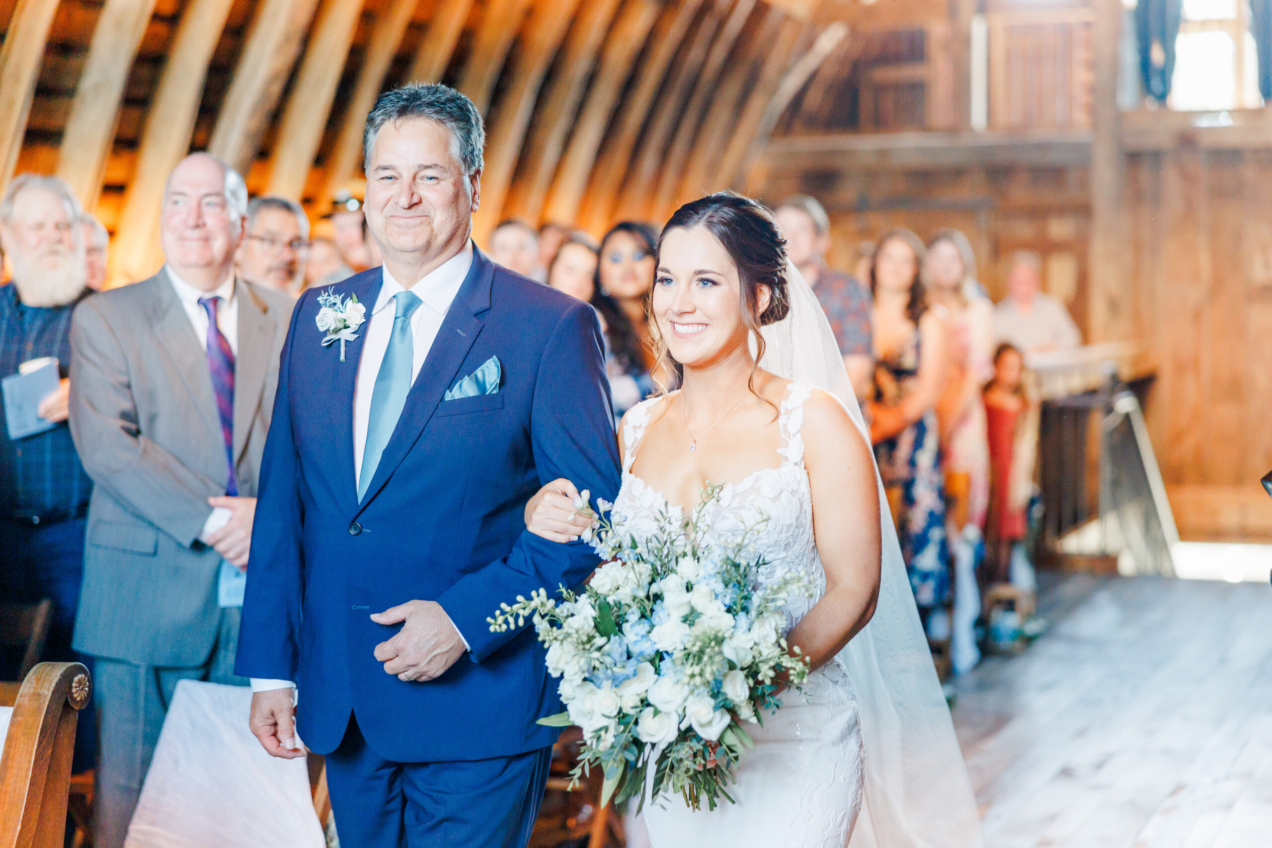 Historic Barn Loft Ceremony at Redeemed Farm Wedding MN