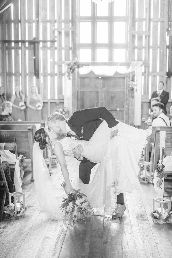 Historic Barn Loft Ceremony at Redeemed Farm Wedding MN