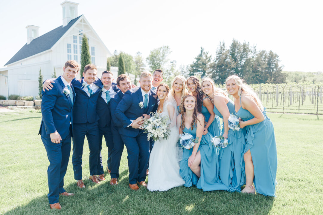 Bridal Party at Redeemed Farm Wedding MN