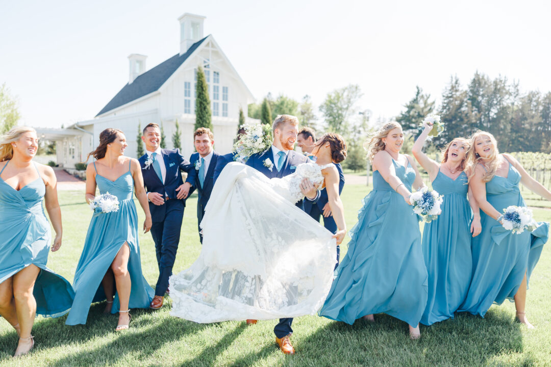 Bridal Party at Redeemed Farm Wedding MN