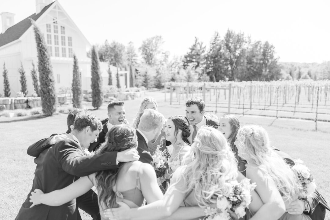 Bridal Party at Redeemed Farm Wedding MN