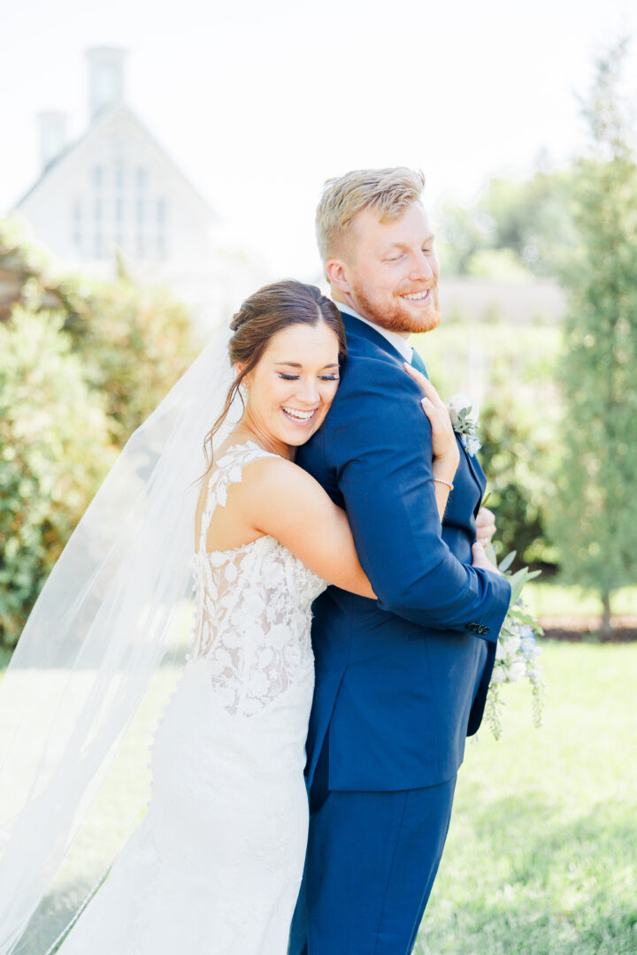 Bride and Groom after ceremony at Redeemed Farm Wedding MN