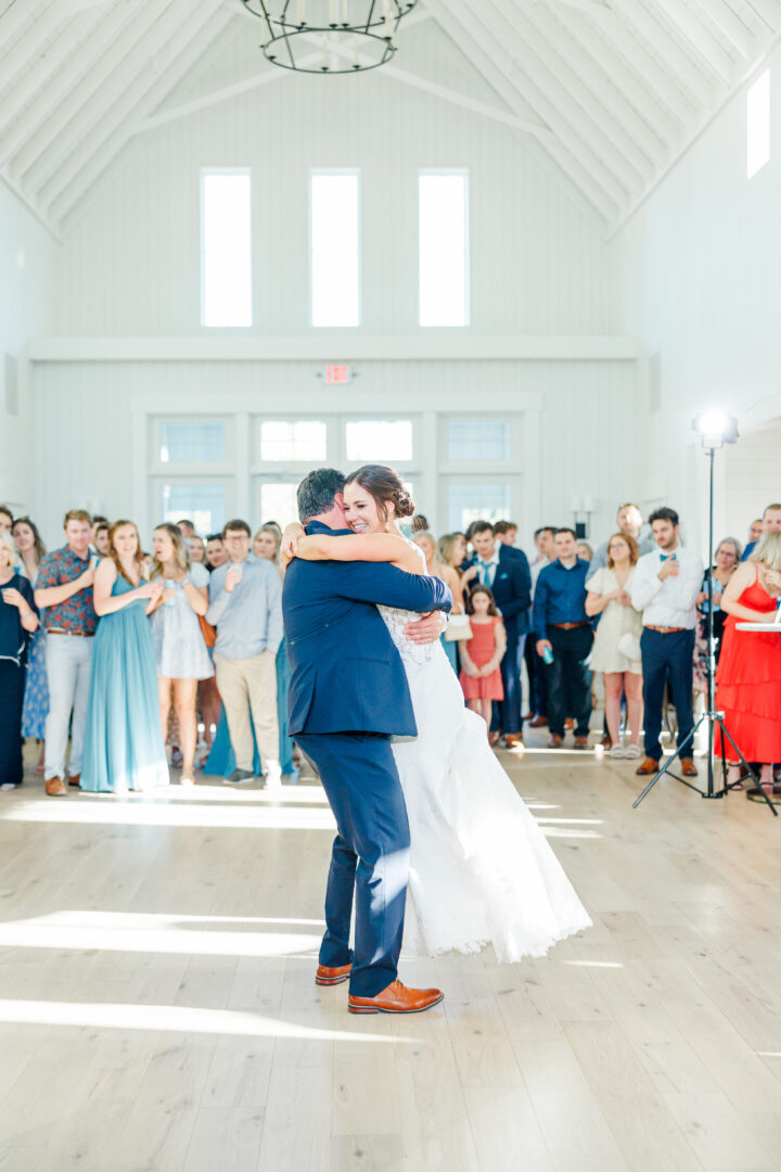 Father daughter dance at stable barn at Redeemed Farm