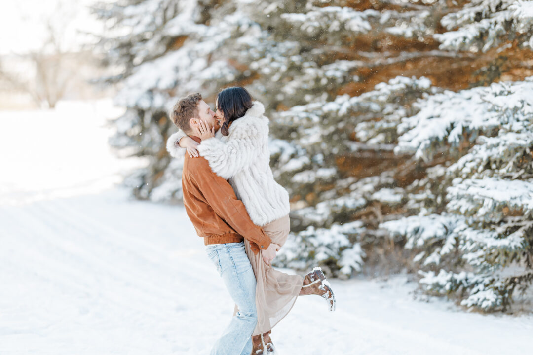 Clear Lake Winter Engagement Session