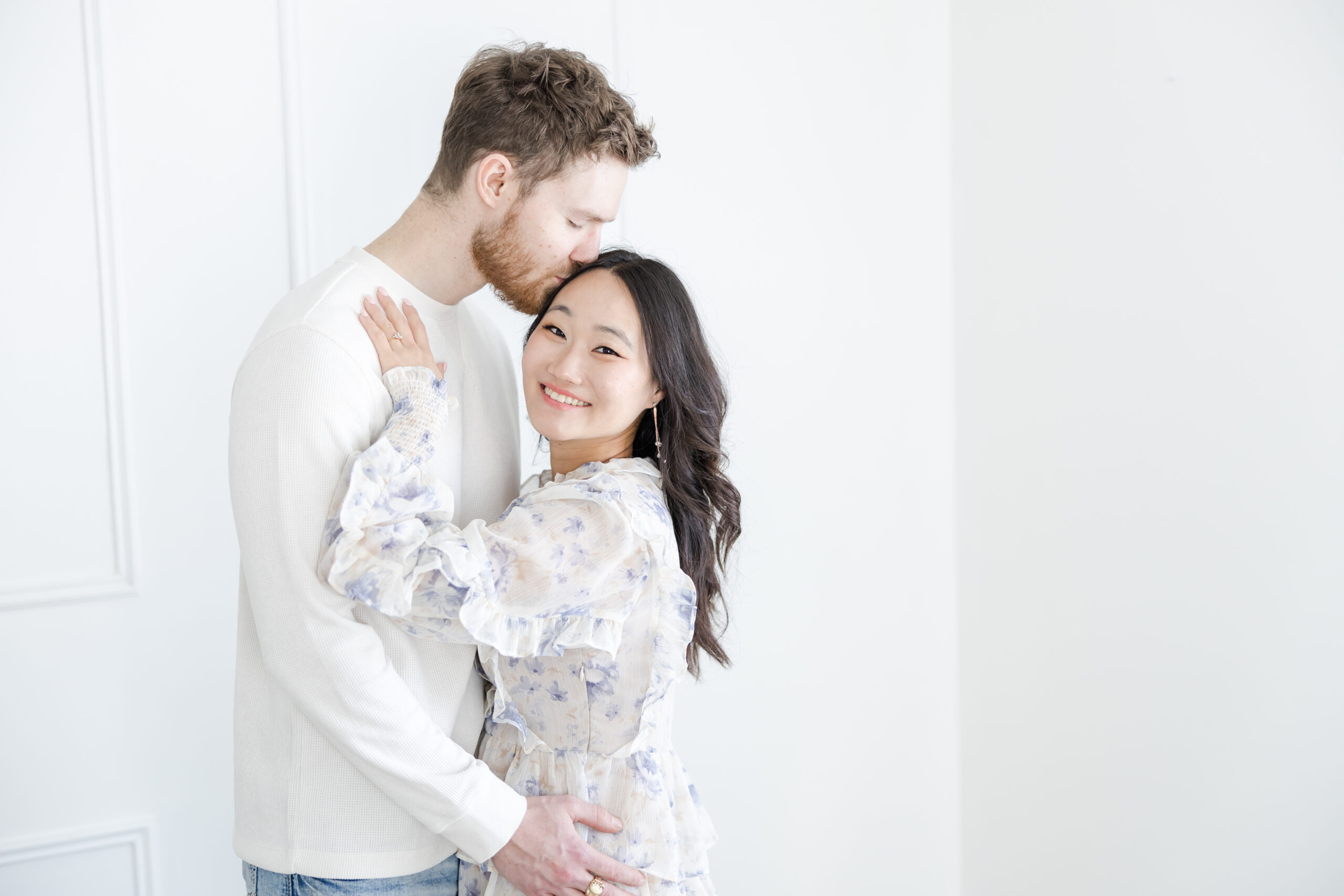 clear lake winter engagement session