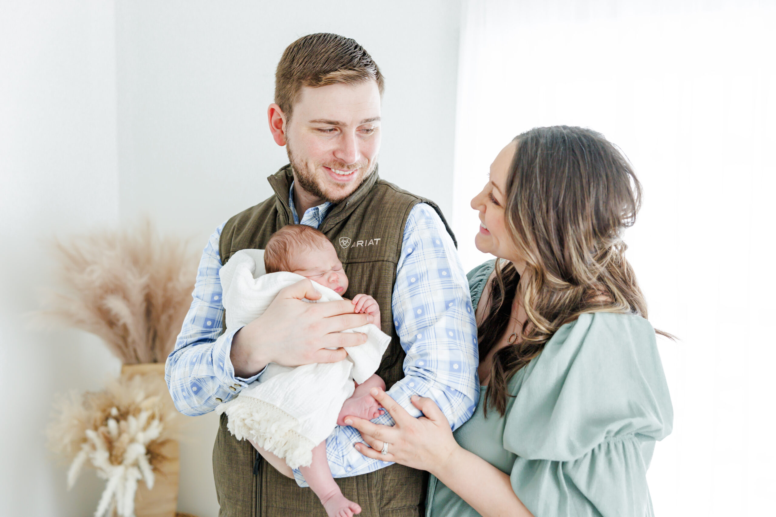 studio newborn session for cooper at mbdn studios