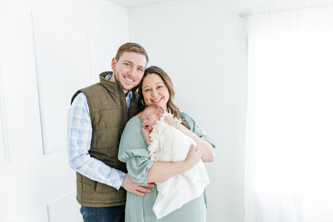 studio newborn session for cooper at mbdn studios