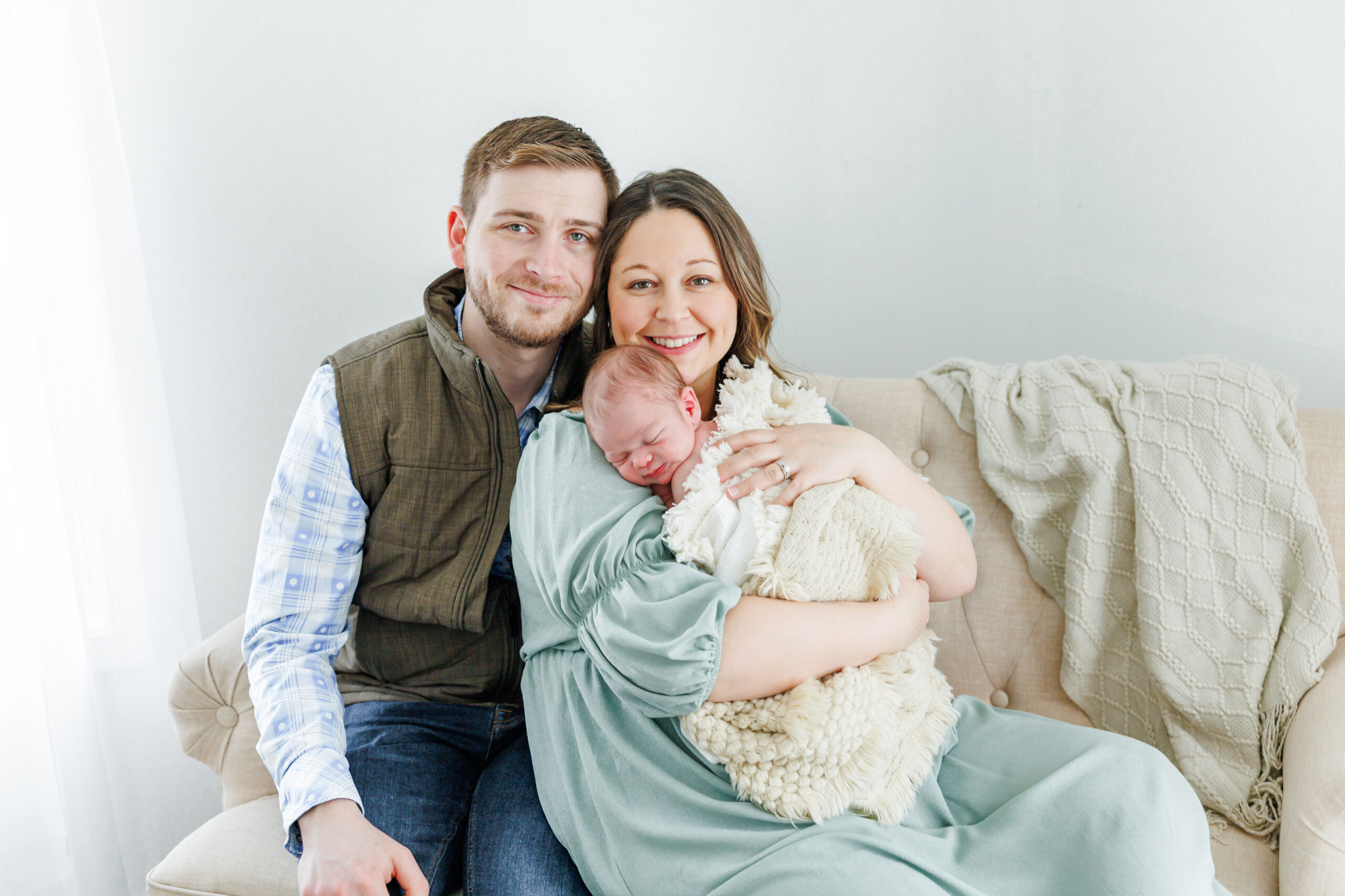 studio newborn session for cooper at mbdn studios