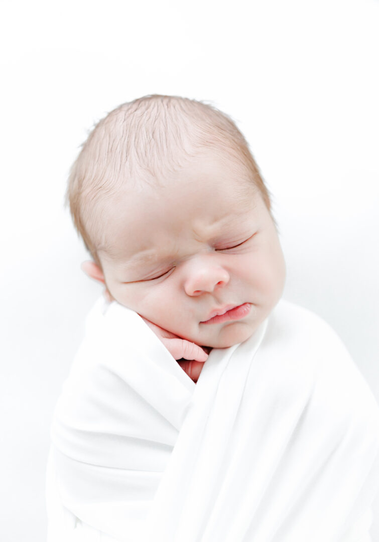 studio newborn session for cooper at mbdn studios