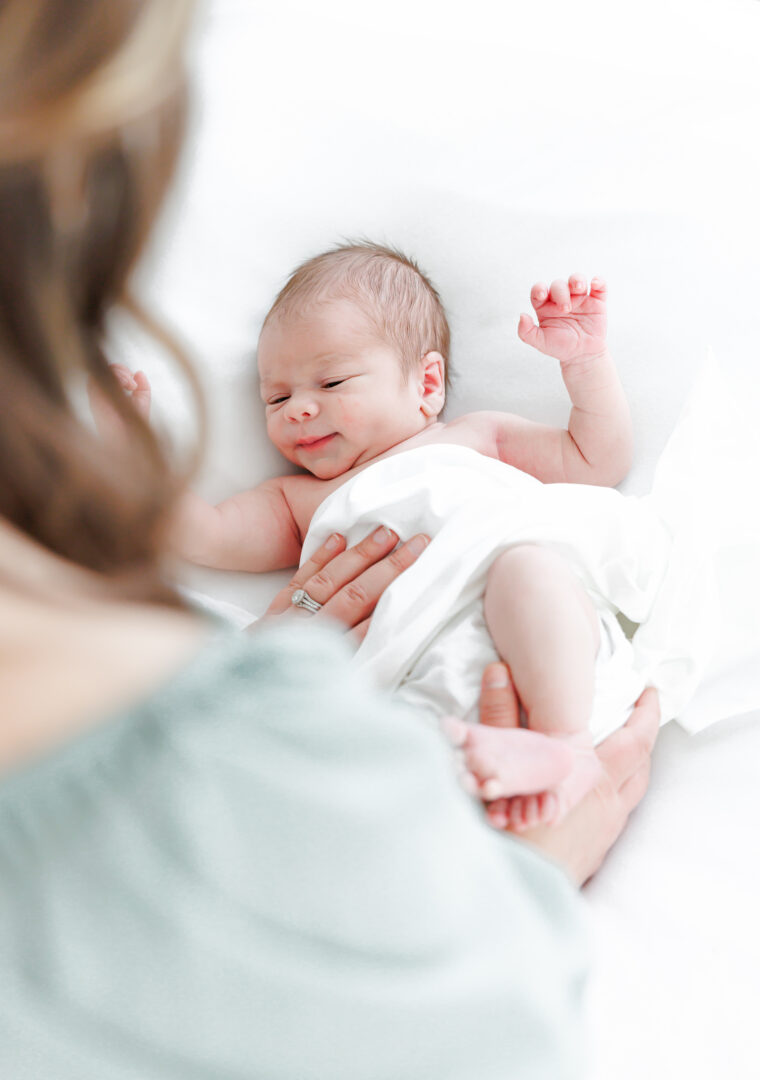 lifestyle newborn session in february