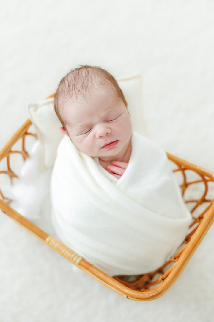 lifestyle newborn session in february in Clear Lake, SD at MBDN Studio