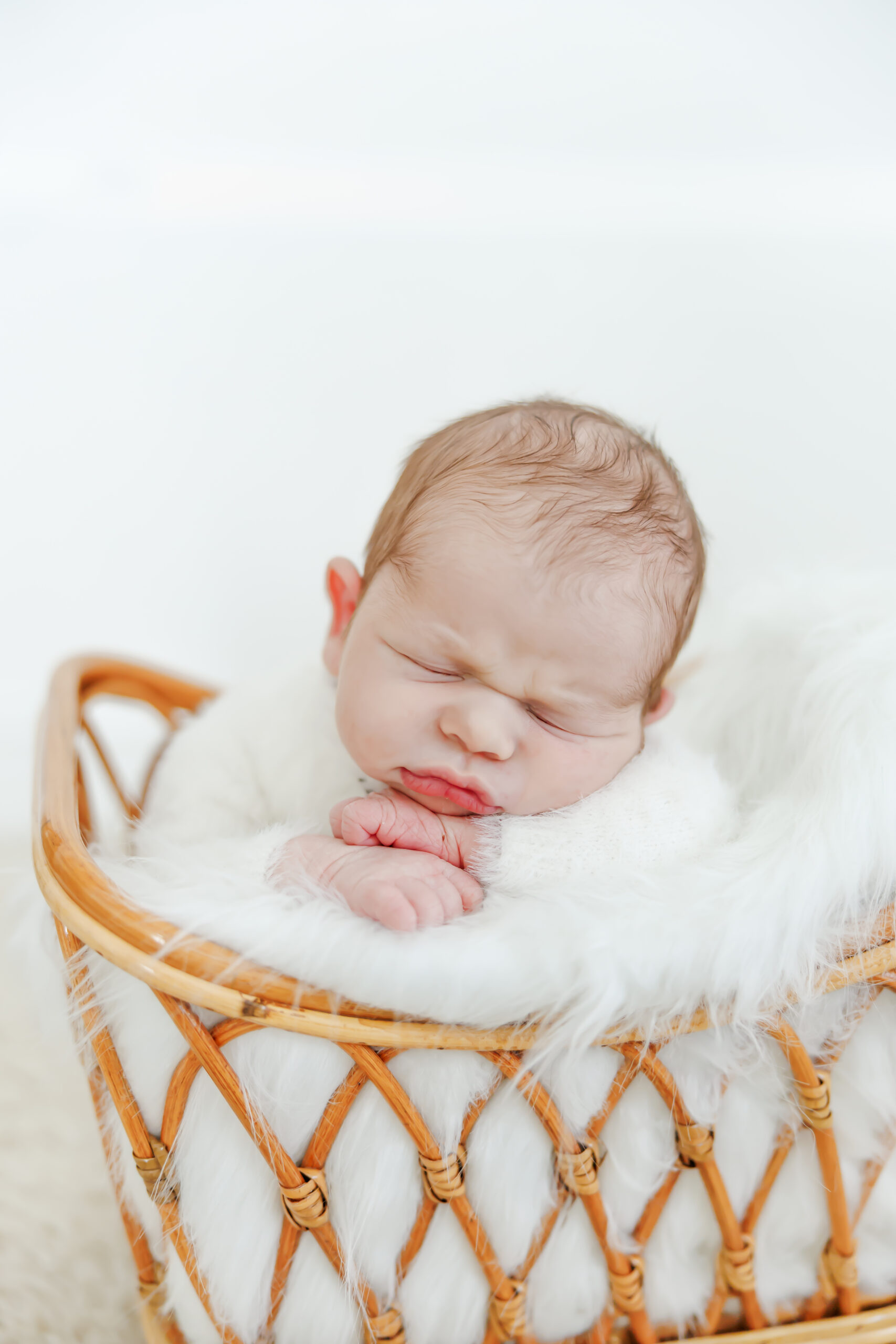 studio newborn session for cooper at mbdn studios