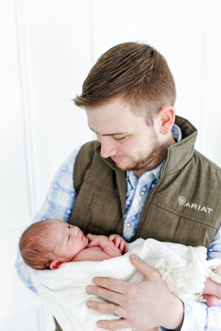 studio newborn session for cooper at mbdn studios