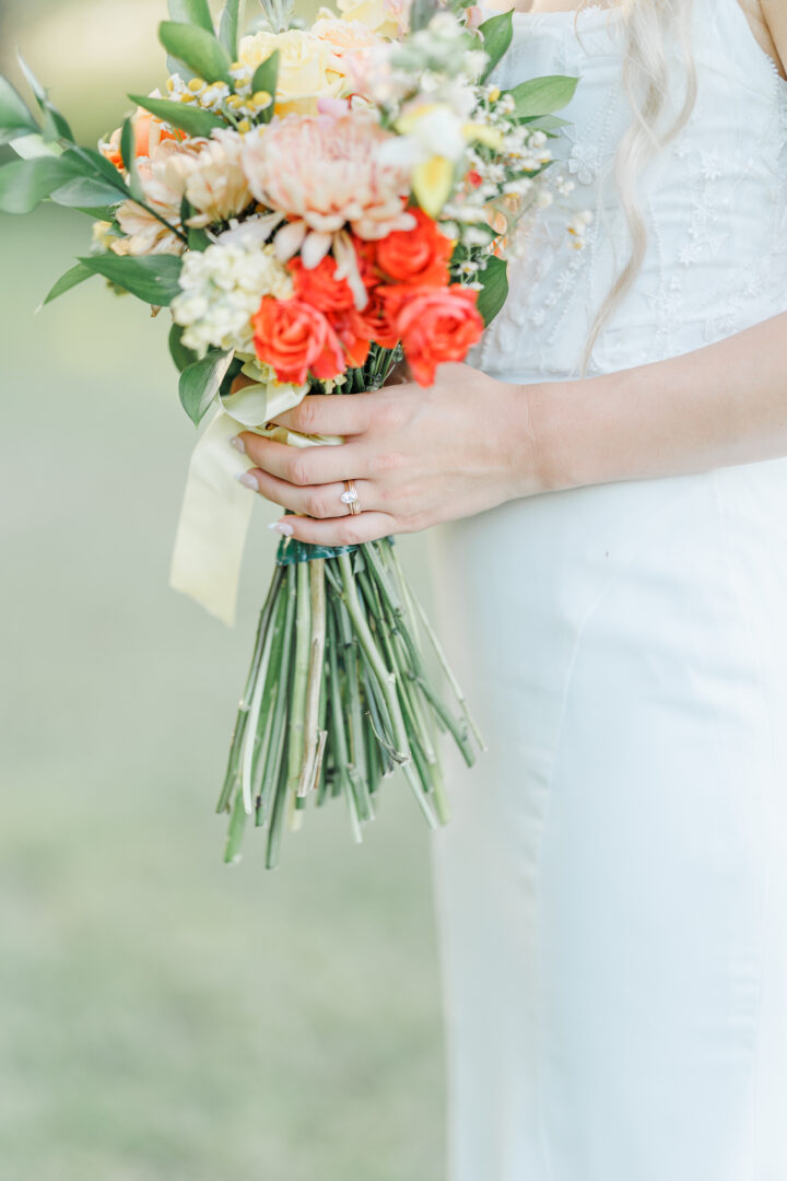 bride at midway camp wedding in volga, south dakota