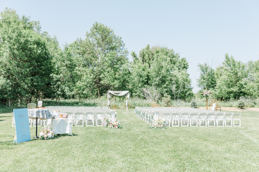 midway camp wedding in volga, south dakota