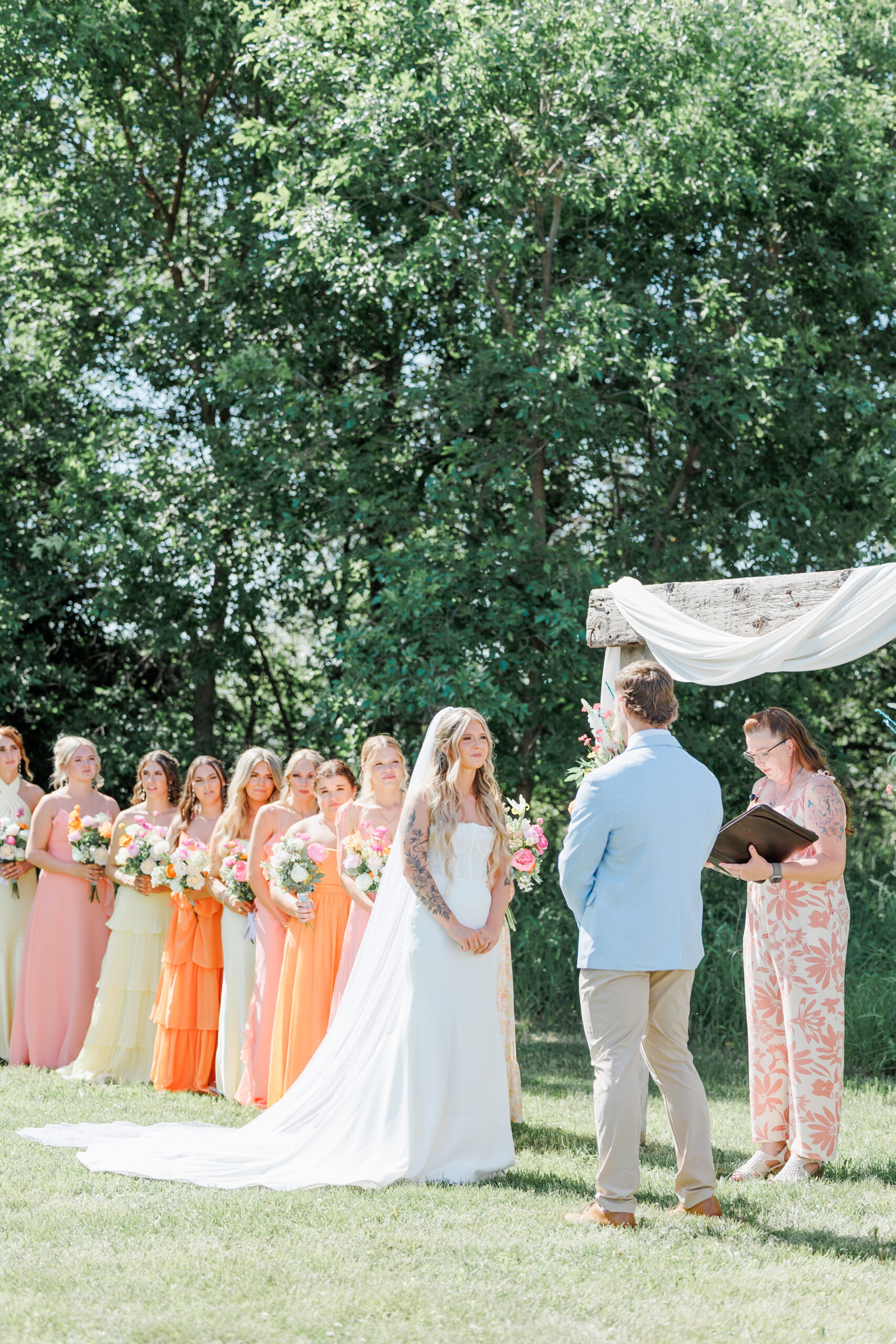 midway camp wedding in volga, south dakota