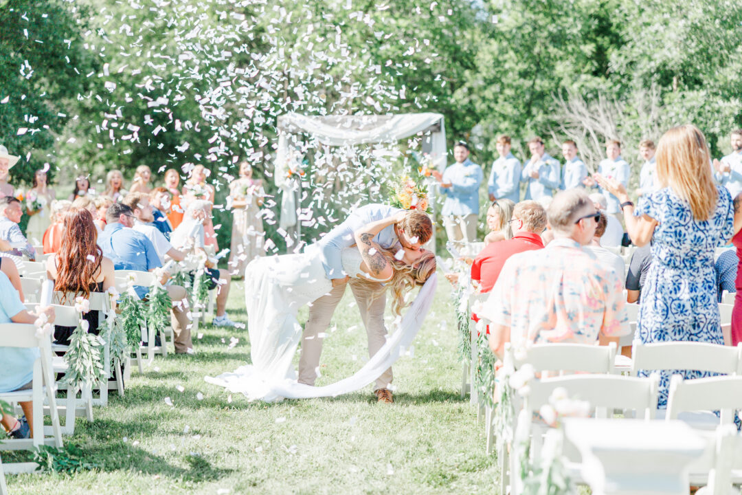 midway camp wedding in volga, south dakota