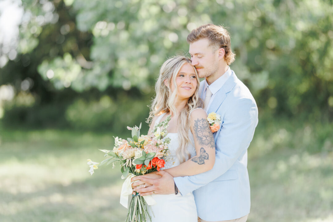midway camp wedding in volga, sd