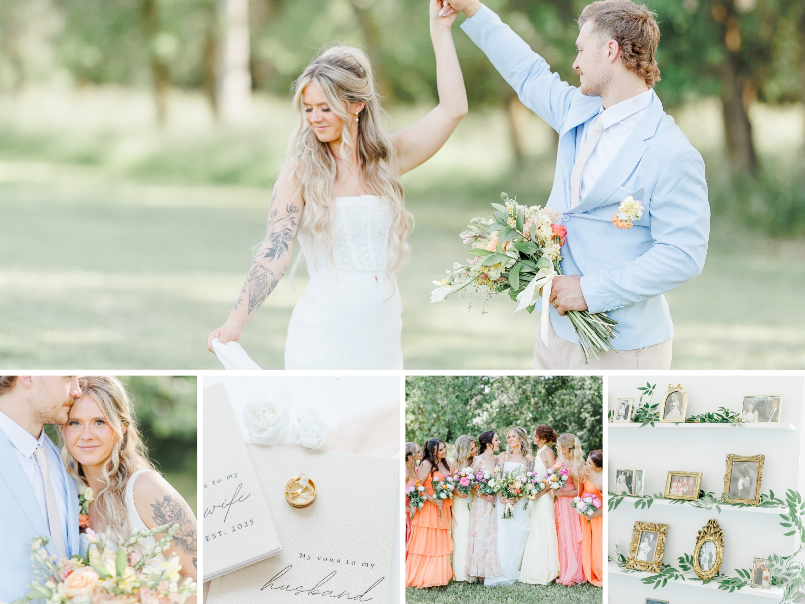 midway camp wedding in volga, sd