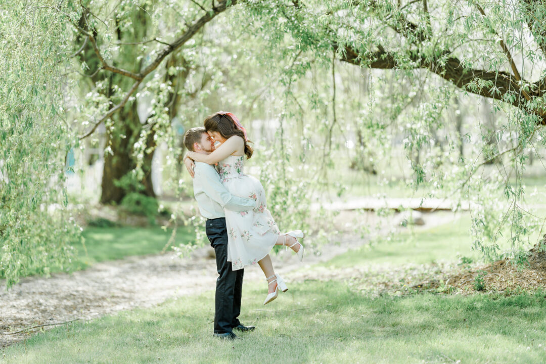 spring mccrory gardens engagement session
