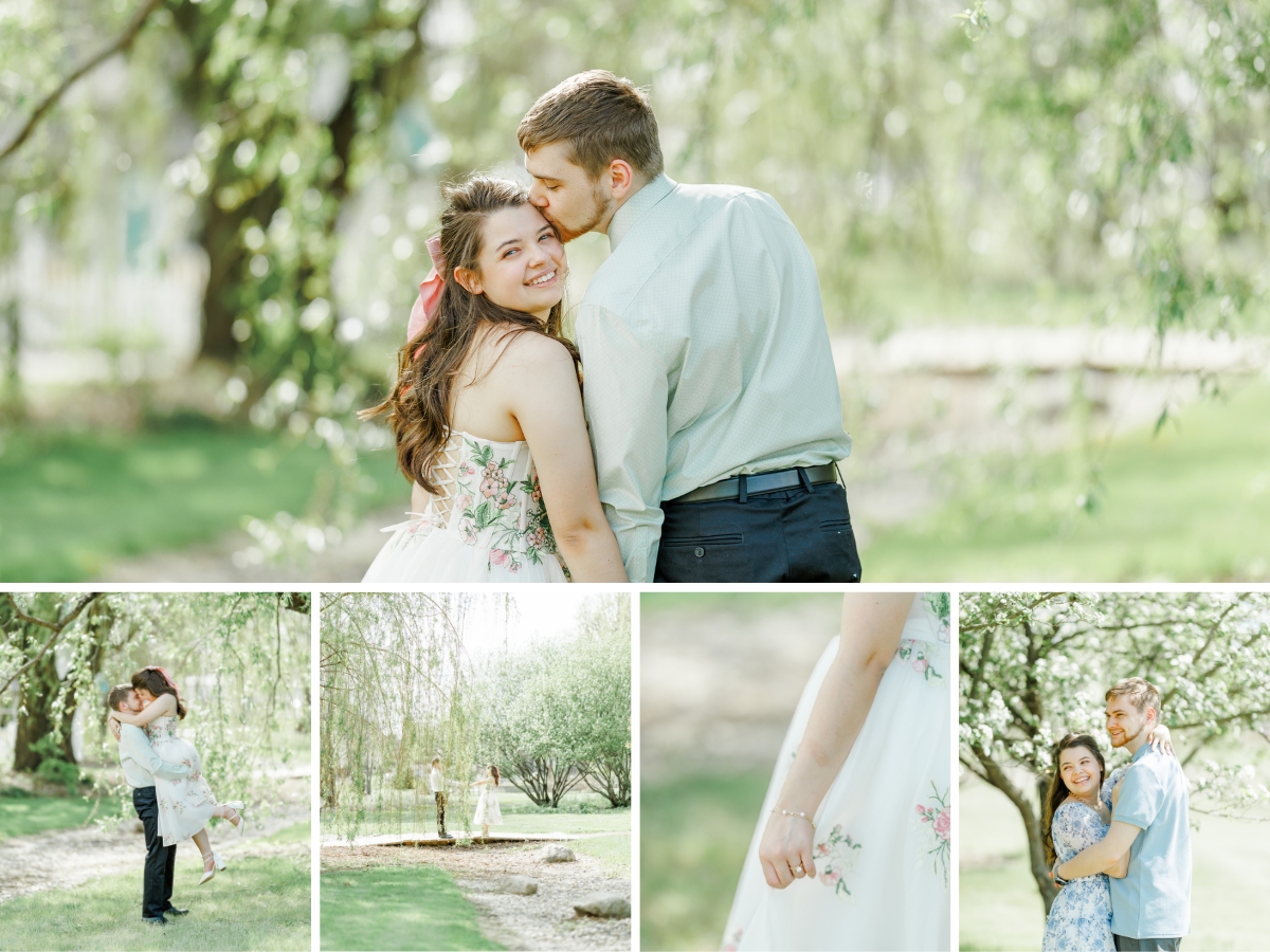 Spring McCrory Gardens Engagement Session
