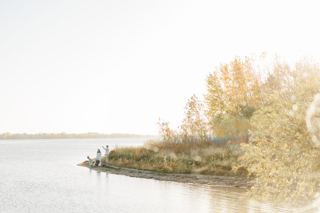 maternity beach family session in watertown sd at lake pelican