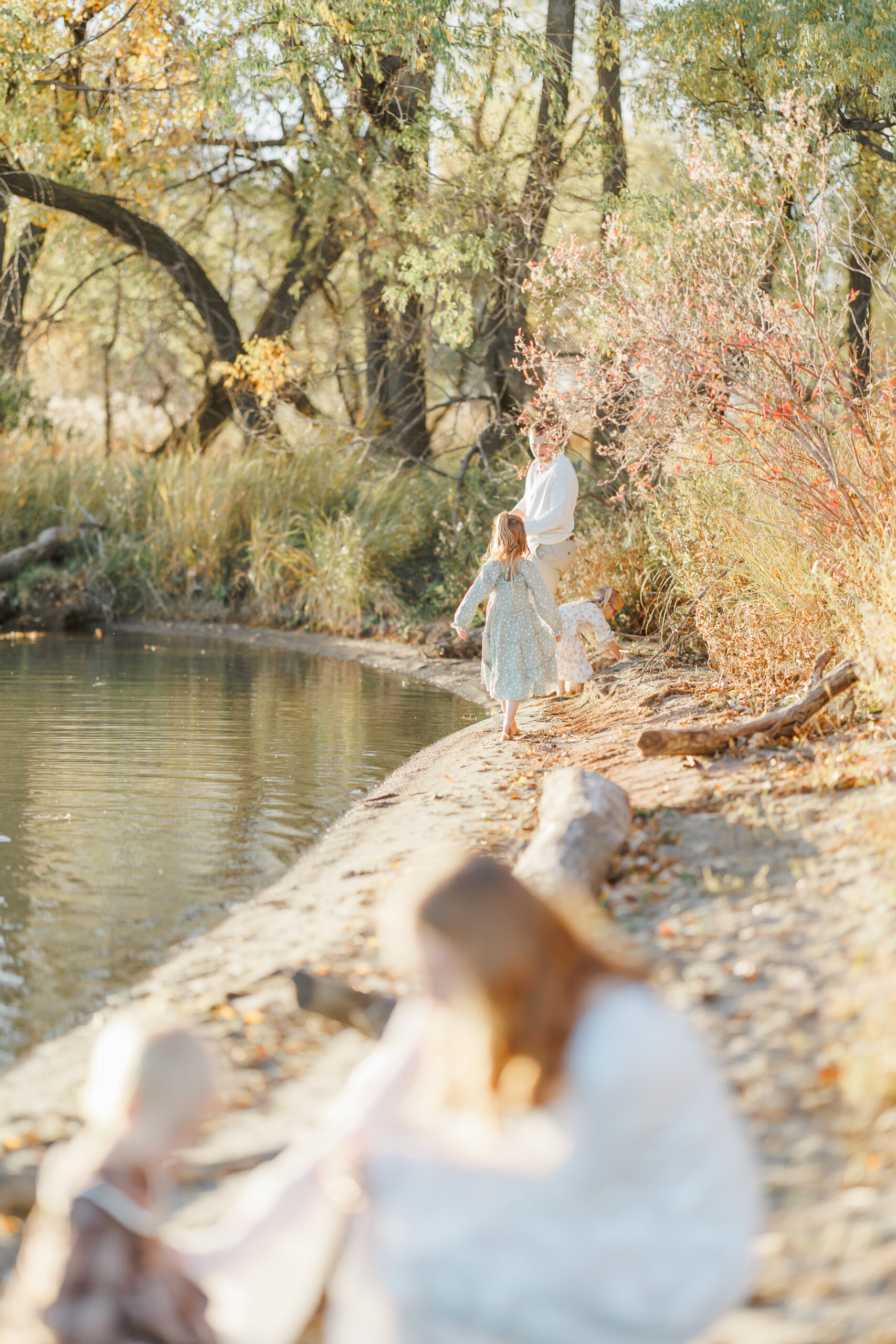 beach family session in fall near watertown sd