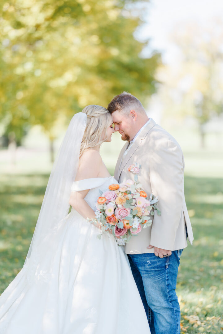 milbank sd wedding bride and groom portraits at lake farley park