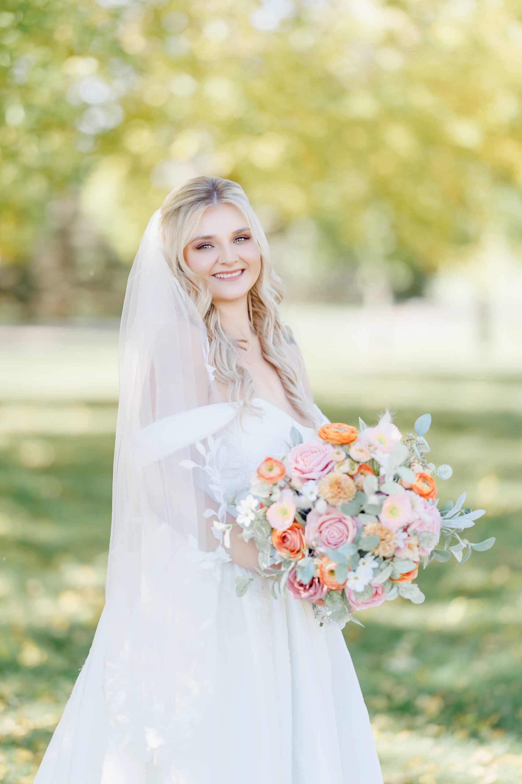 milbank sd wedding bride and groom portraits at lake farley park