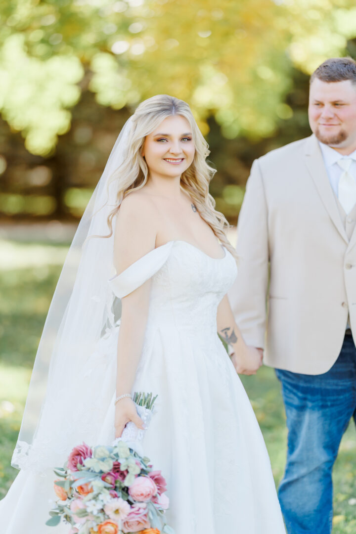 milbank sd wedding bride and groom portraits at lake farley park