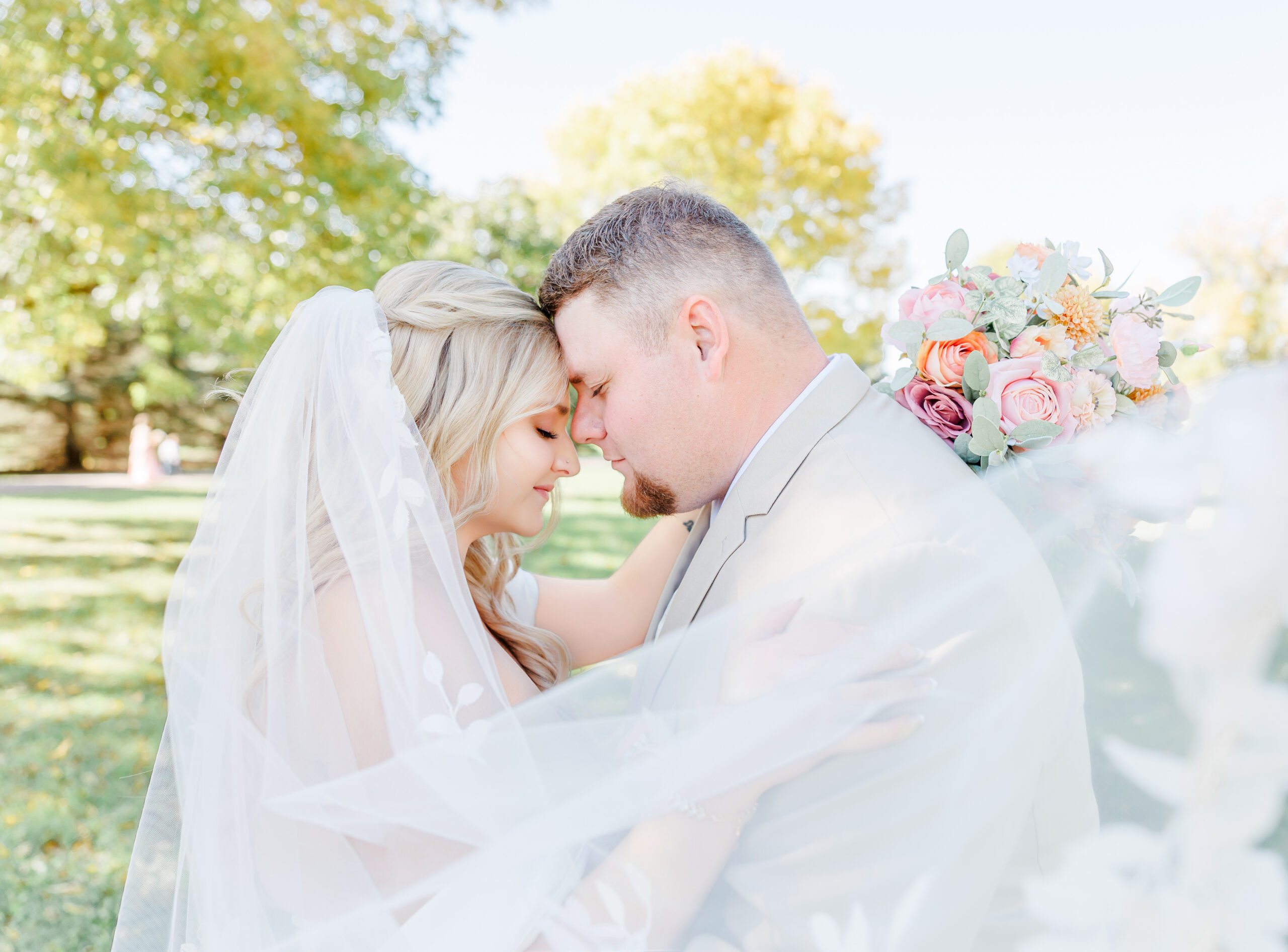 milbank sd wedding bride and groom portraits at lake farley park